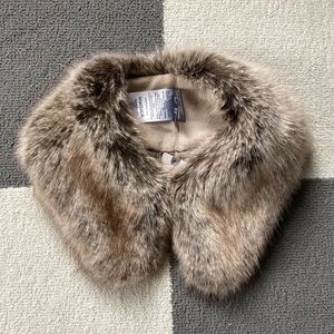 Anthropologie Faux Fur Collar